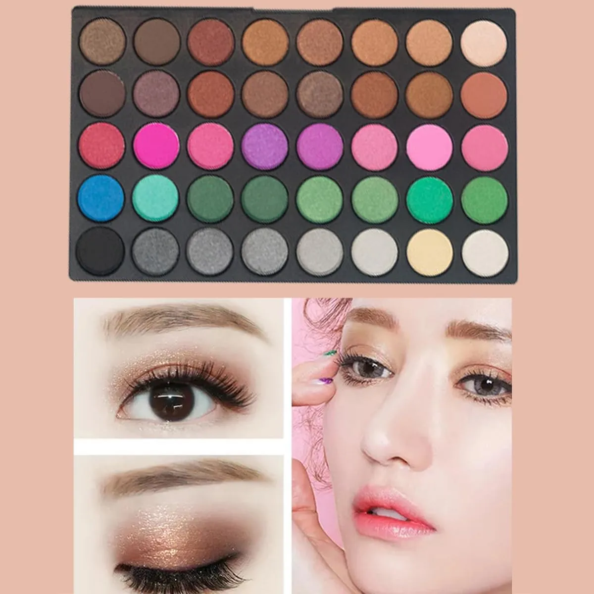 120 Colors Eyeshadow Palette,Long Lasting Waterproof Eye Shadow Palette,Matte Glitter Makeup Pallet,Colorful Cosmetic Pallet, Makeup Gift Set for Girl and Women (120-color)