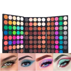 120 Colors Eyeshadow Palette,Long Lasting Waterproof Eye Shadow Palette,Matte Glitter Makeup Pallet,Colorful Cosmetic Pallet, Makeup Gift Set for Girl and Women (120-color)