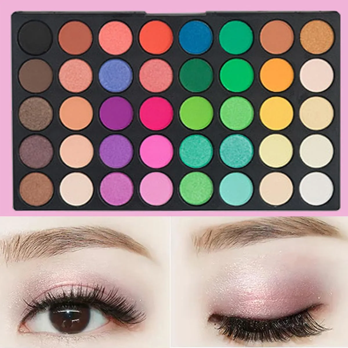 120 Colors Eyeshadow Palette,Long Lasting Waterproof Eye Shadow Palette,Matte Glitter Makeup Pallet,Colorful Cosmetic Pallet, Makeup Gift Set for Girl and Women (120-color)