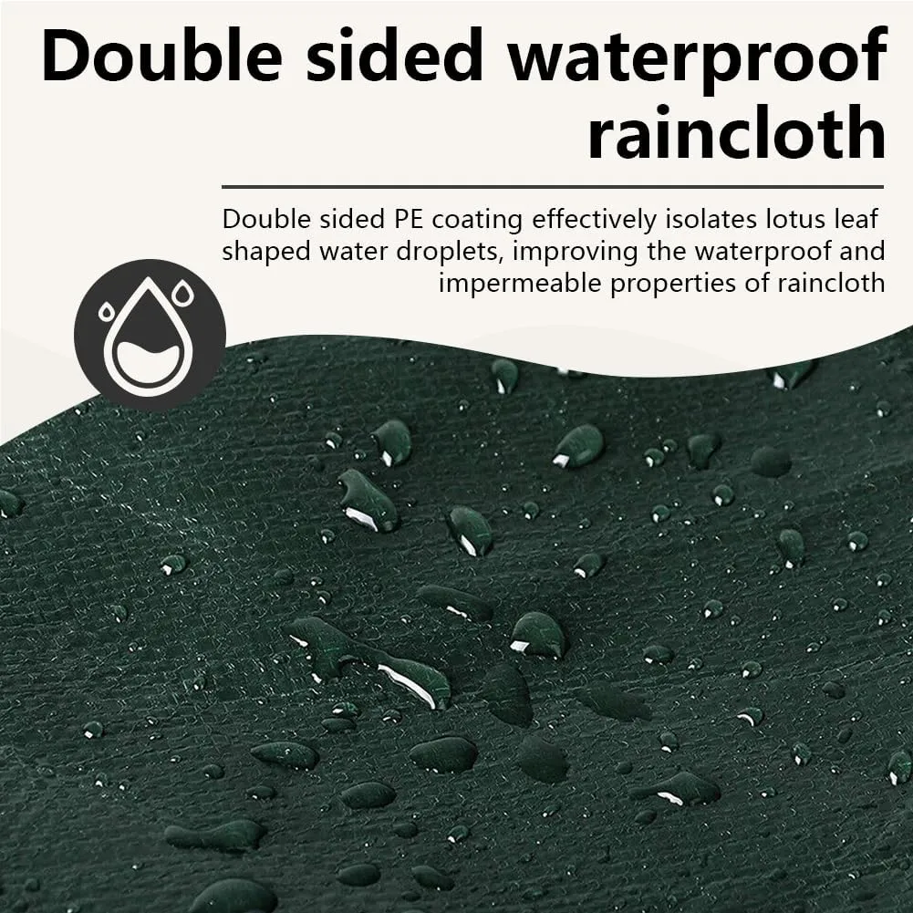 12x40 Feet Waterproof Tarp, 5 mil Multi-Purpose Tarp Cover, UV & Tear Resistant, Polyethylene for Outdoor, Camping, Pools, Car Tents