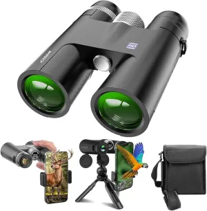 18x50 HD Binoculars for Adults - High Powered, Waterproof, Tripod Compatible - Perfect for Bird Watching, Hunting, Travel