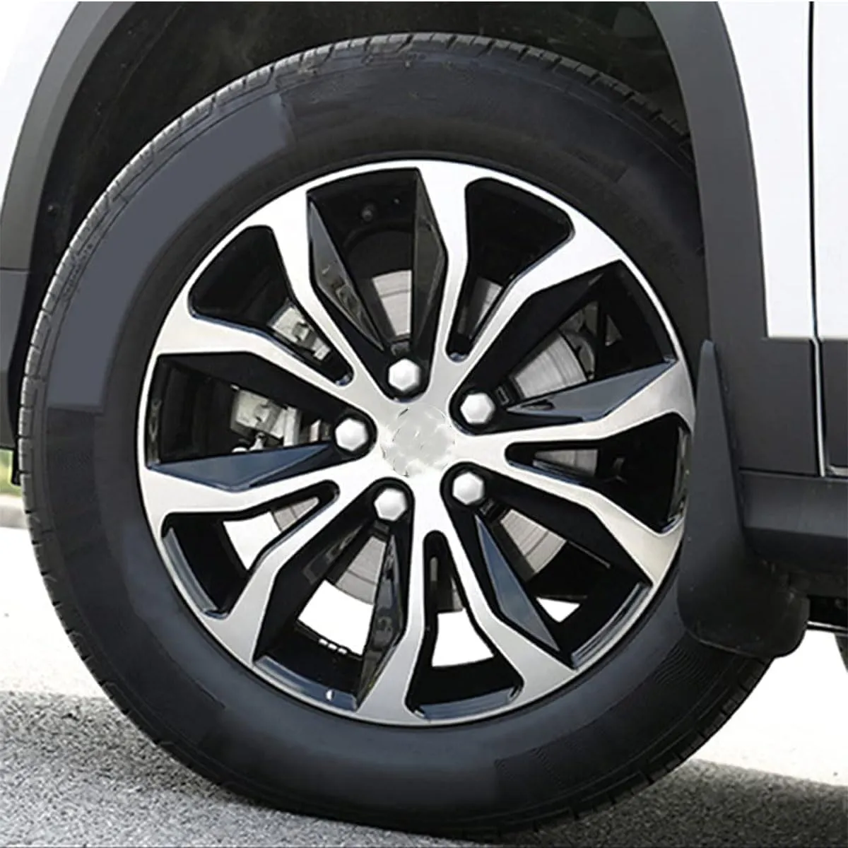 20 Pcs Car Wheel Nut Caps for Buick Excelle 2013-2024, Nut Cover Kit Waterproof Hexagonal Nut Dust and Rust Protection Cover Accessories,Silver-17mm