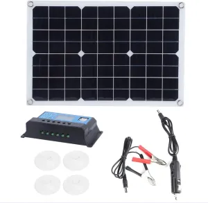 20W 5V Monocrystalline Silicon Solar Panel with Dual USB Ports, Conversion Rate, IP65 for Outdoor Activities Like Travel, Mountaineering, Camping