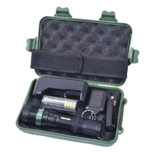 3000 Lumens Zoomable Rechargeable XML T6 LED Flashlight Torch  1x 18650 Battery US Plug Charger Case Bicycle Light 40OT22