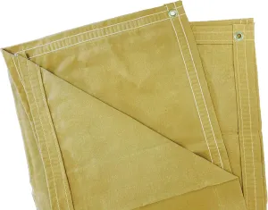 4 Ft. x 4 Ft. Tan/Gold 10 Oz. Canvas Tarp