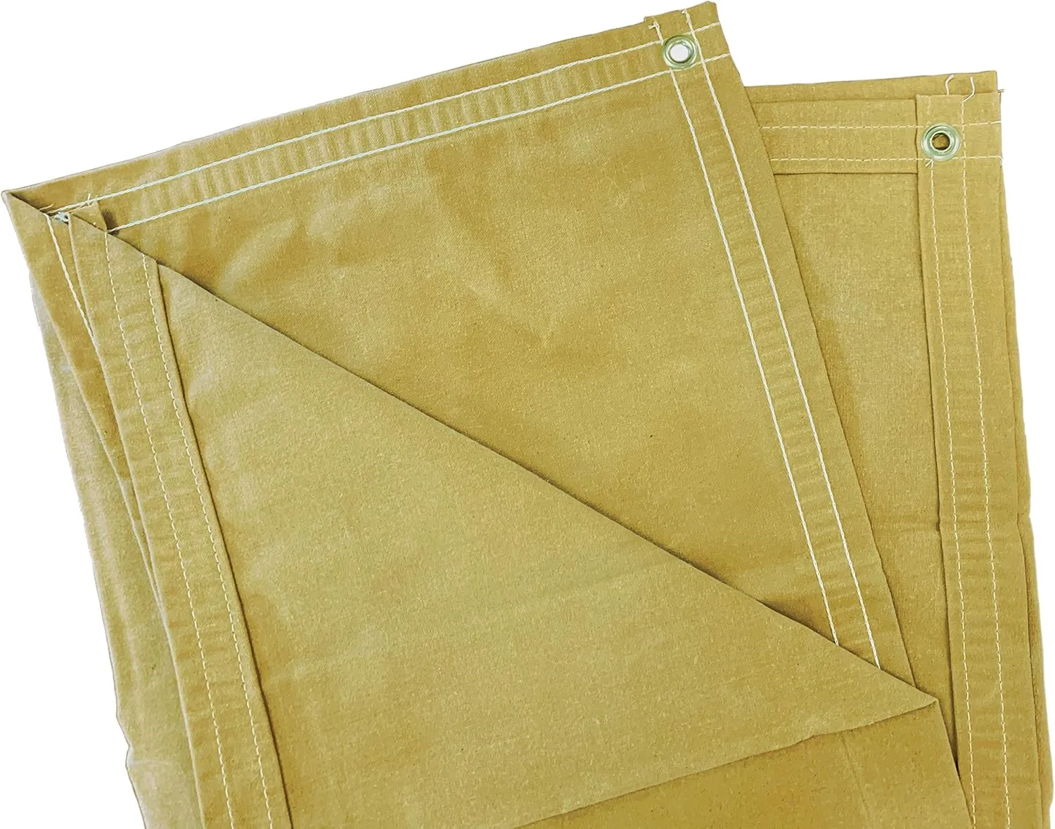 4 Ft. x 4 Ft. Tan/Gold 10 Oz. Canvas Tarp