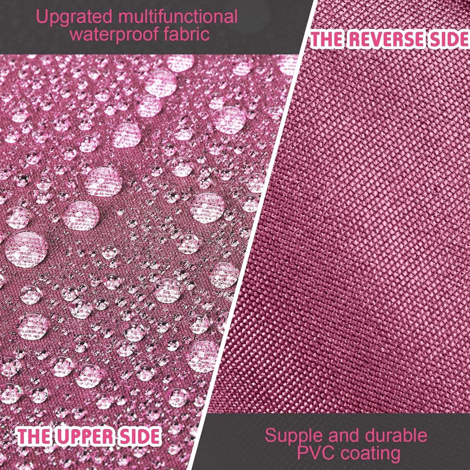 4 Set Patio Cushion Covers Replacement Water UV Resistant Outdoor Cushion Slipcovers with Zipper Chair Seat Cushion Covers for Outdoor Furniture (Spice, 24 x 20 Inch, 24 x 24 x 4 Inch)