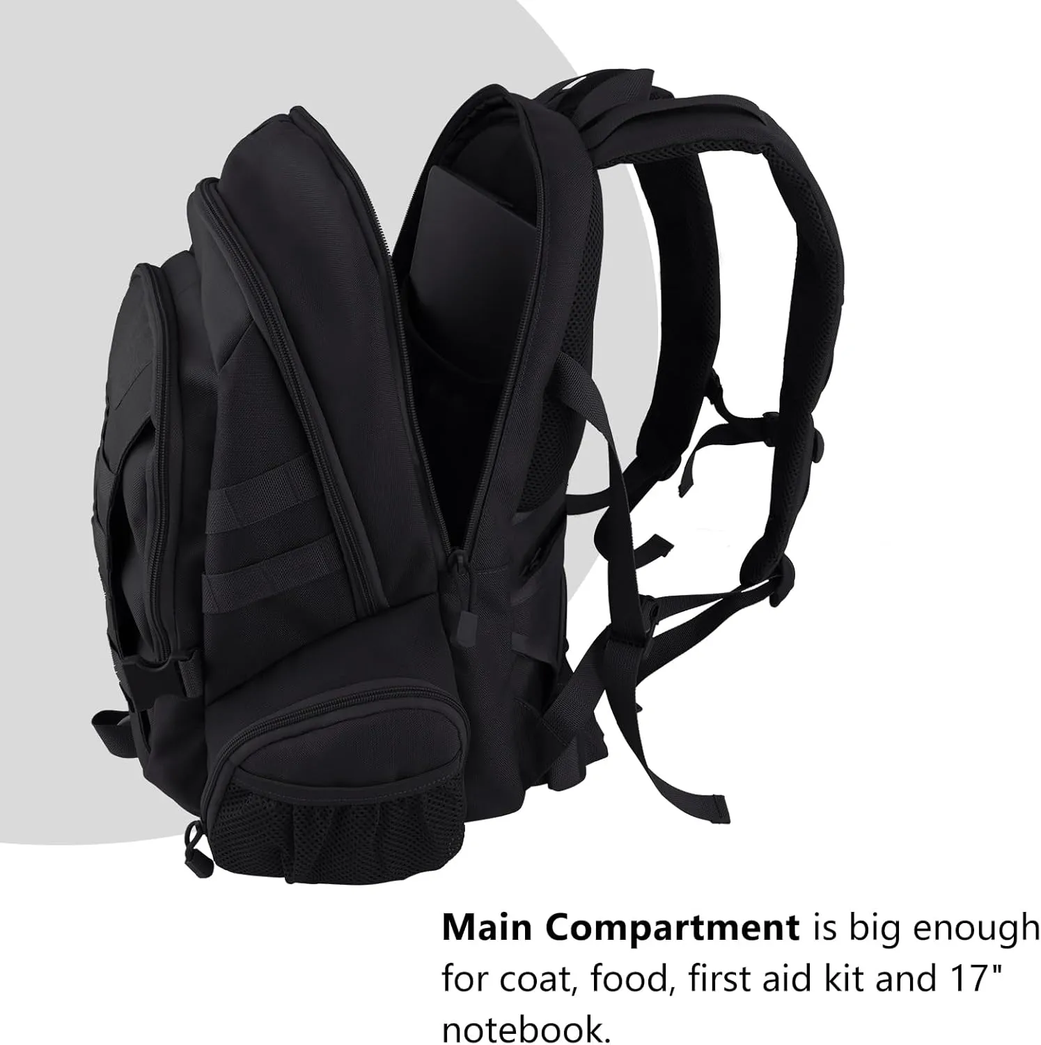 45L Tactical Military Backpack for Adults Fits 17 Inch Notebook