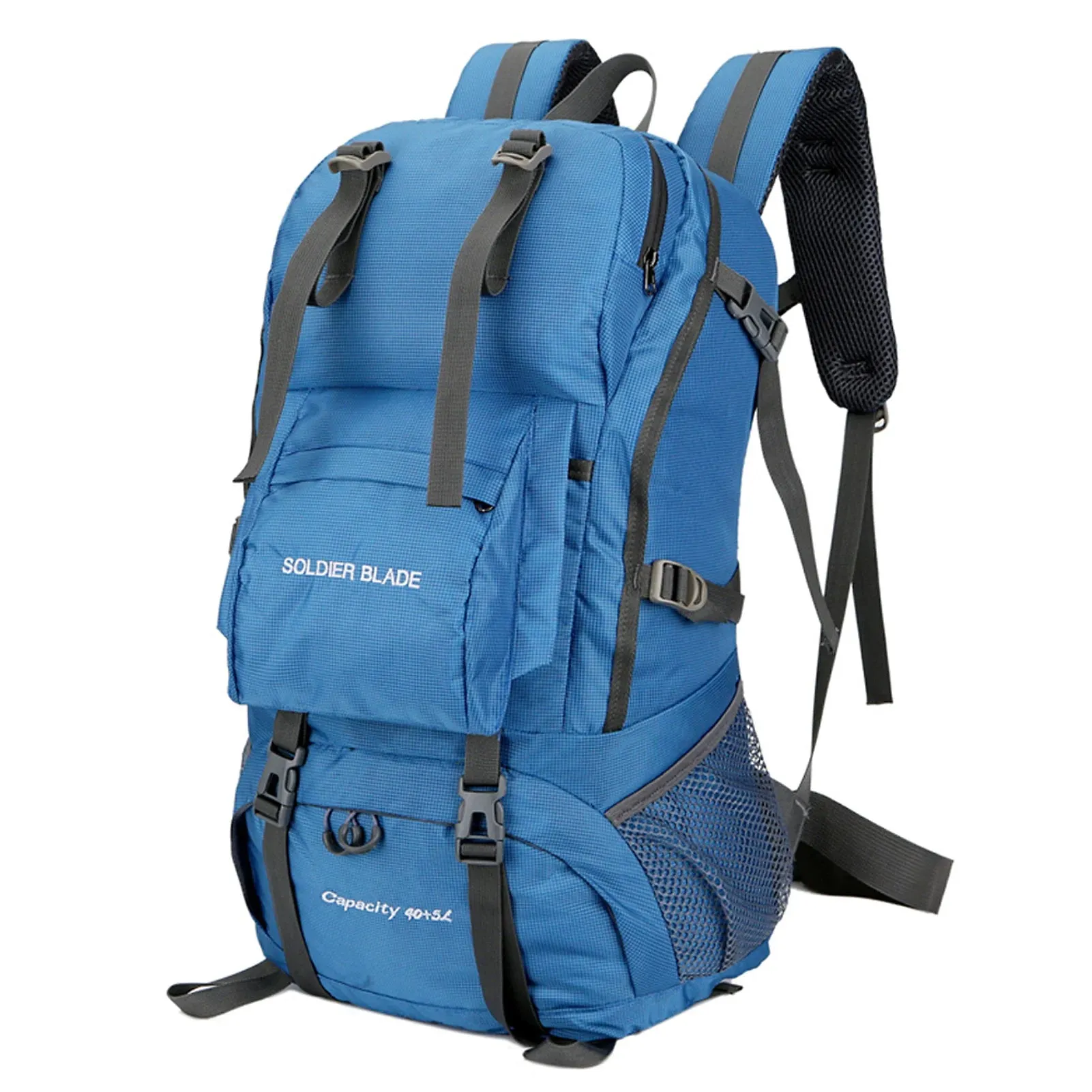 45L Waterproof Climbing Backpack Set - Military Rucksack for Outdoor Cycling, Camping, Hiking