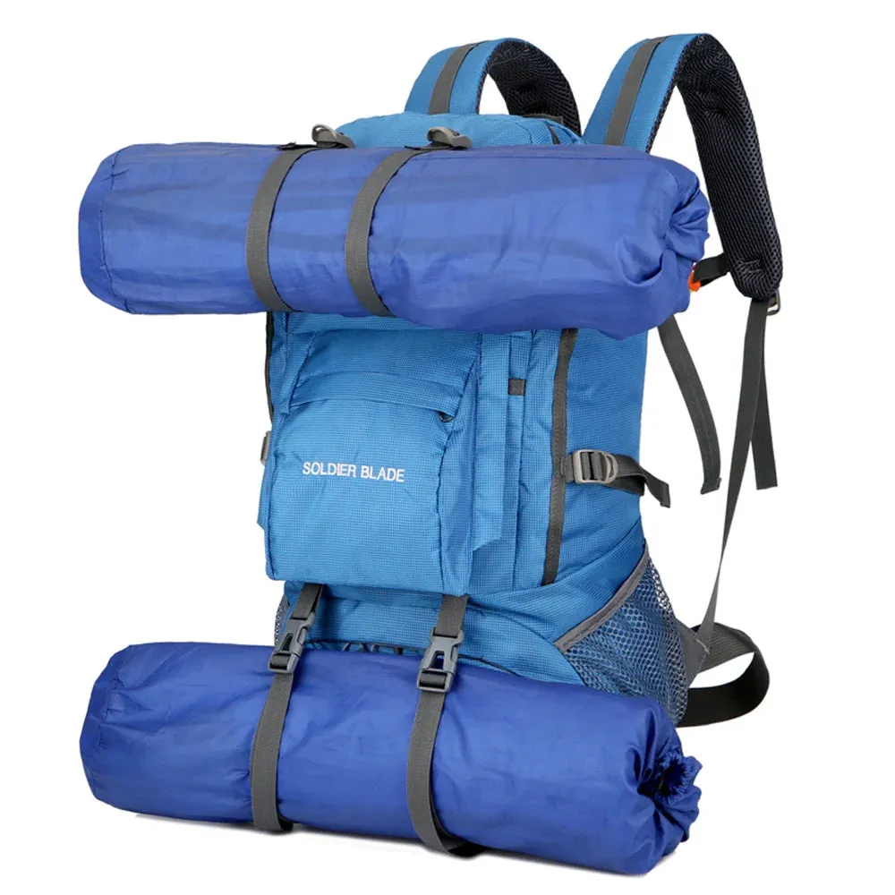45L Waterproof Climbing Backpack Set - Military Rucksack for Outdoor Cycling, Camping, Hiking