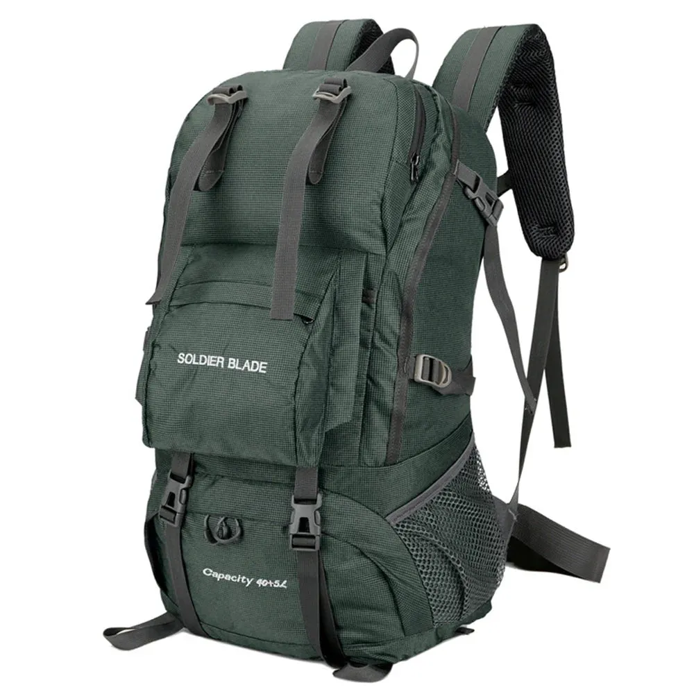 45L Waterproof Climbing Backpack Set - Military Rucksack for Outdoor Cycling, Camping, Hiking