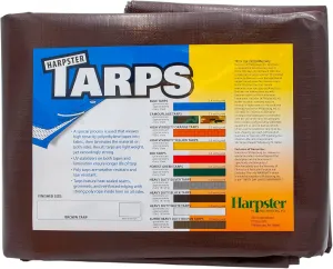6 Ft. X 20 Ft. Super Heavy Duty 8 Oz. Brown Tarps - 16 Mil Thick