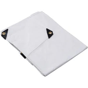 6' x 8' White Poly Tarpaulin