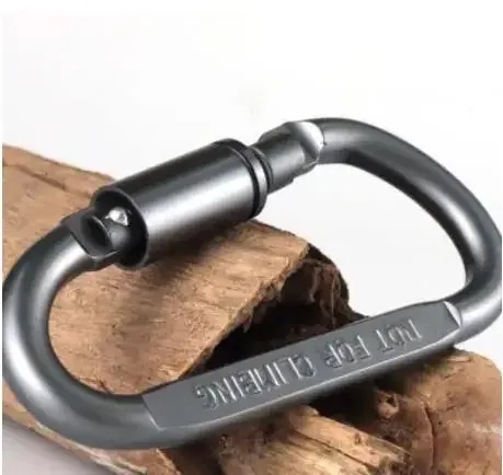 6pcs Carabiner Travel Kit Camping Equipment Aluminum Alloy Survival Gear Mountaineering Hook Camp Accessory