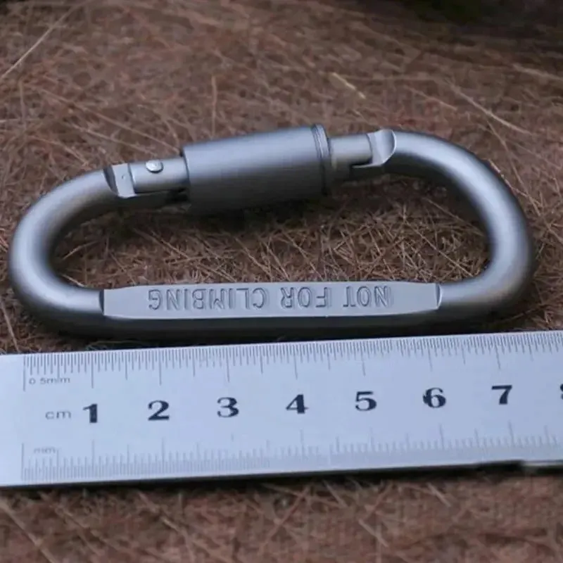 6pcs Carabiner Travel Kit Camping Equipment Aluminum Alloy Survival Gear Mountaineering Hook Camp Accessory