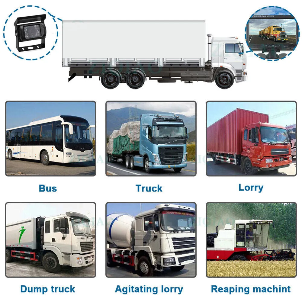 7'' Waterproof Monitor Reversing  Kit For Truck Caravan-TAS_Rural
