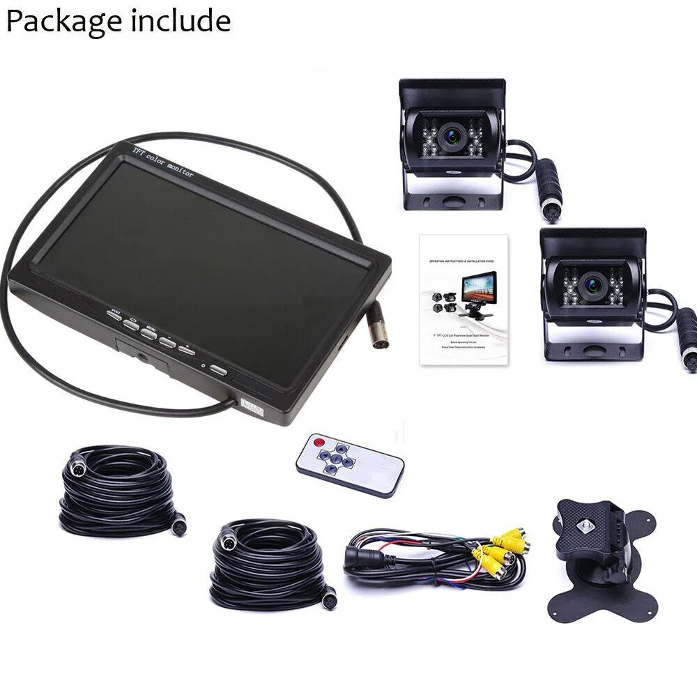 7'' Waterproof Monitor Reversing  Kit For Truck Caravan-TAS_Rural