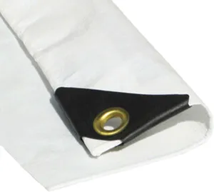 7 x 14 White Color 12 Mil Heavy Duty Tarp w/UV Protection by X1 Tarps