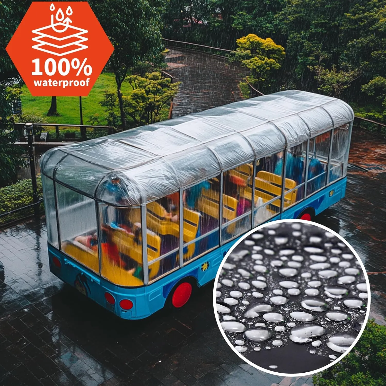 8'x16' 22Mil Heavy Duty Clear Vinyl PVC Waterproof Tarps,UV Resistant Glass Tarp Transparent Tarpaulin with Grommets,Cover for Plant Greenhouse Balcony Garden Pet Hutch Roof,Full Size