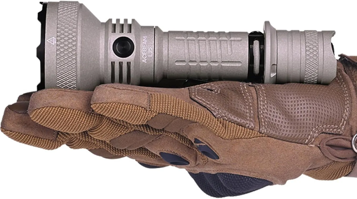 ACEBEAM L35 Tactical Flashlight, 5000 High Lumens Rechargeable Flashlight, 711 Yards Long Range Throw Led Flashlight, Super Compact Dual-Switches Flash Light for Emergency, Searching