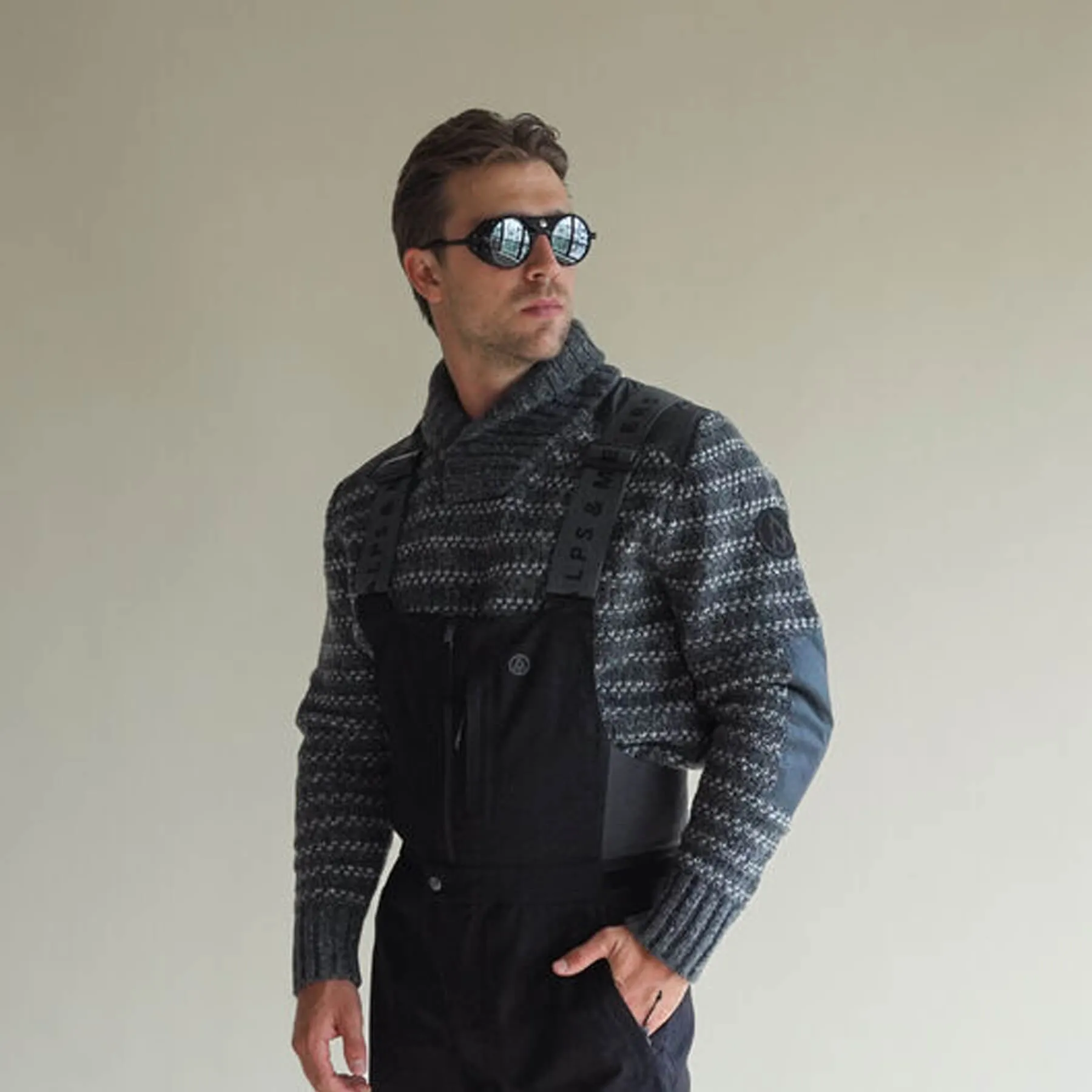 Alps & Meters Ascent Shawl Collar Knit Sweater