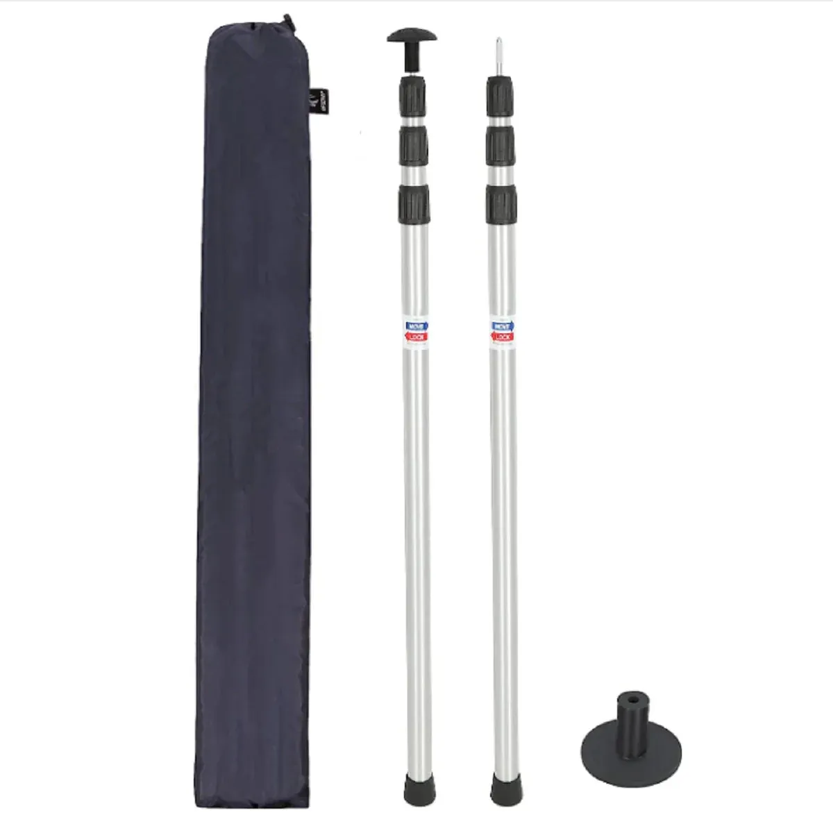 Aluminum Adjustable Telescoping Tarp Poles From Redcamp