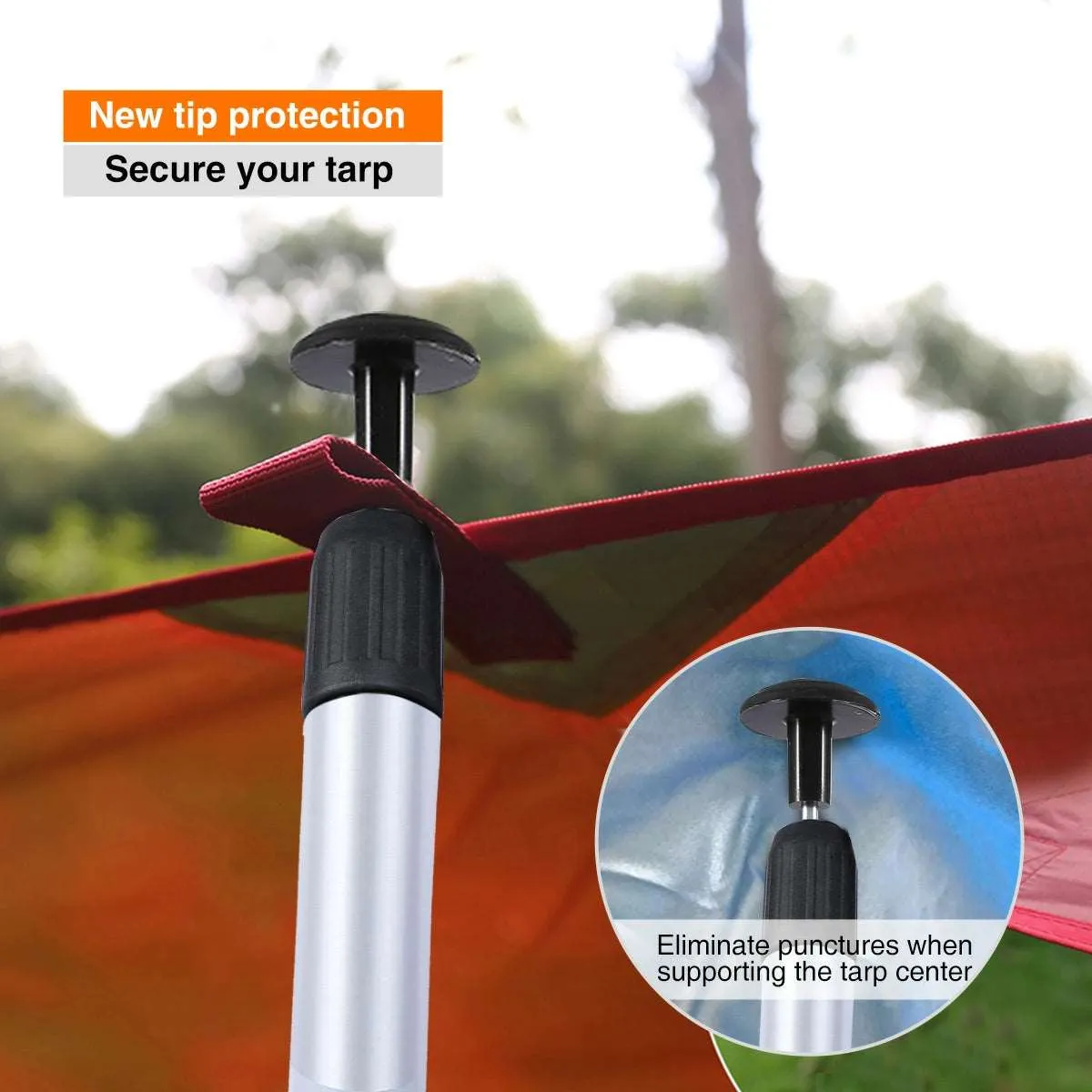 Aluminum Adjustable Telescoping Tarp Poles From Redcamp