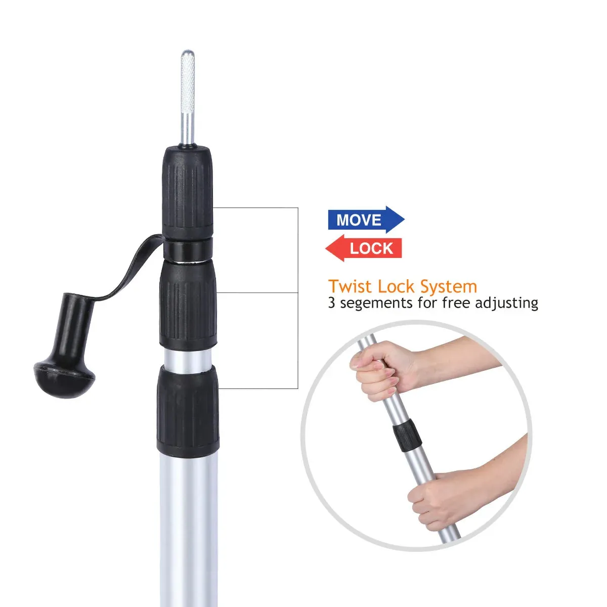 Aluminum Adjustable Telescoping Tarp Poles From Redcamp