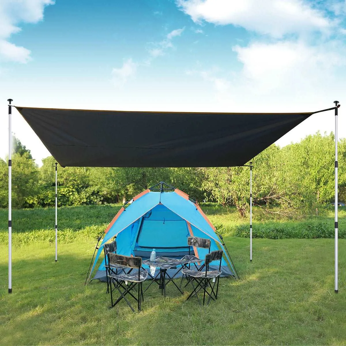Aluminum Adjustable Telescoping Tarp Poles From Redcamp