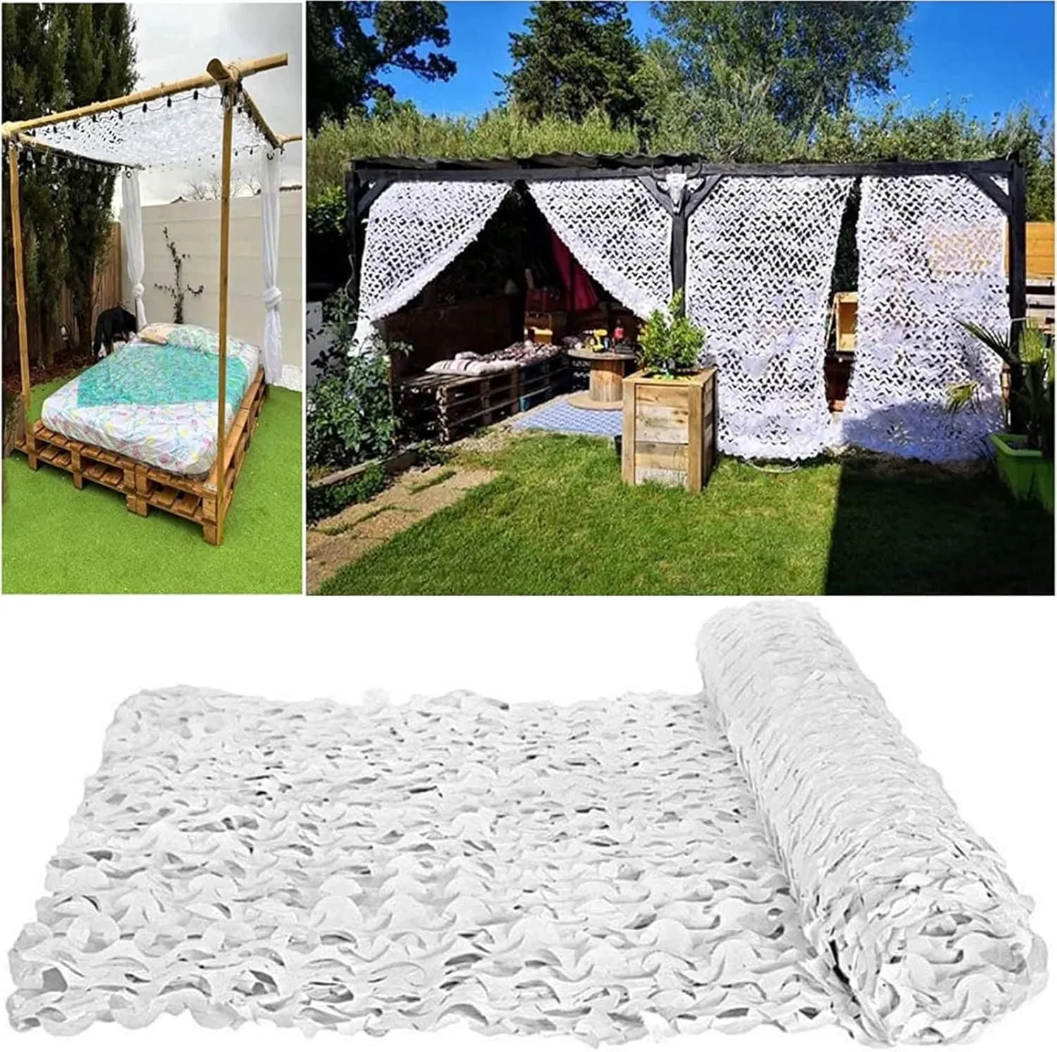Anti-UV Camouflage Net,Breathable Camo Net,Quick Dry Mesh Tarp,Courtyards Sunblock Shade Net,Army Blinds Nets,for Camping,Backdrop Decoration,Hunting Shooting,6x7m(20 * 23ft)