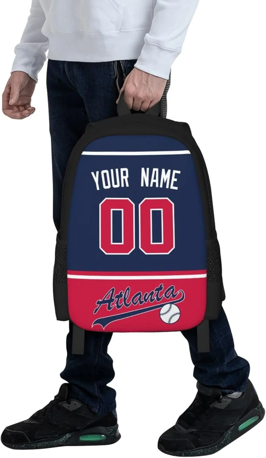 ANTKING Atlanta Backpack High capacity Custom Any Name and Any Number Gifts for Kids Men Fans
