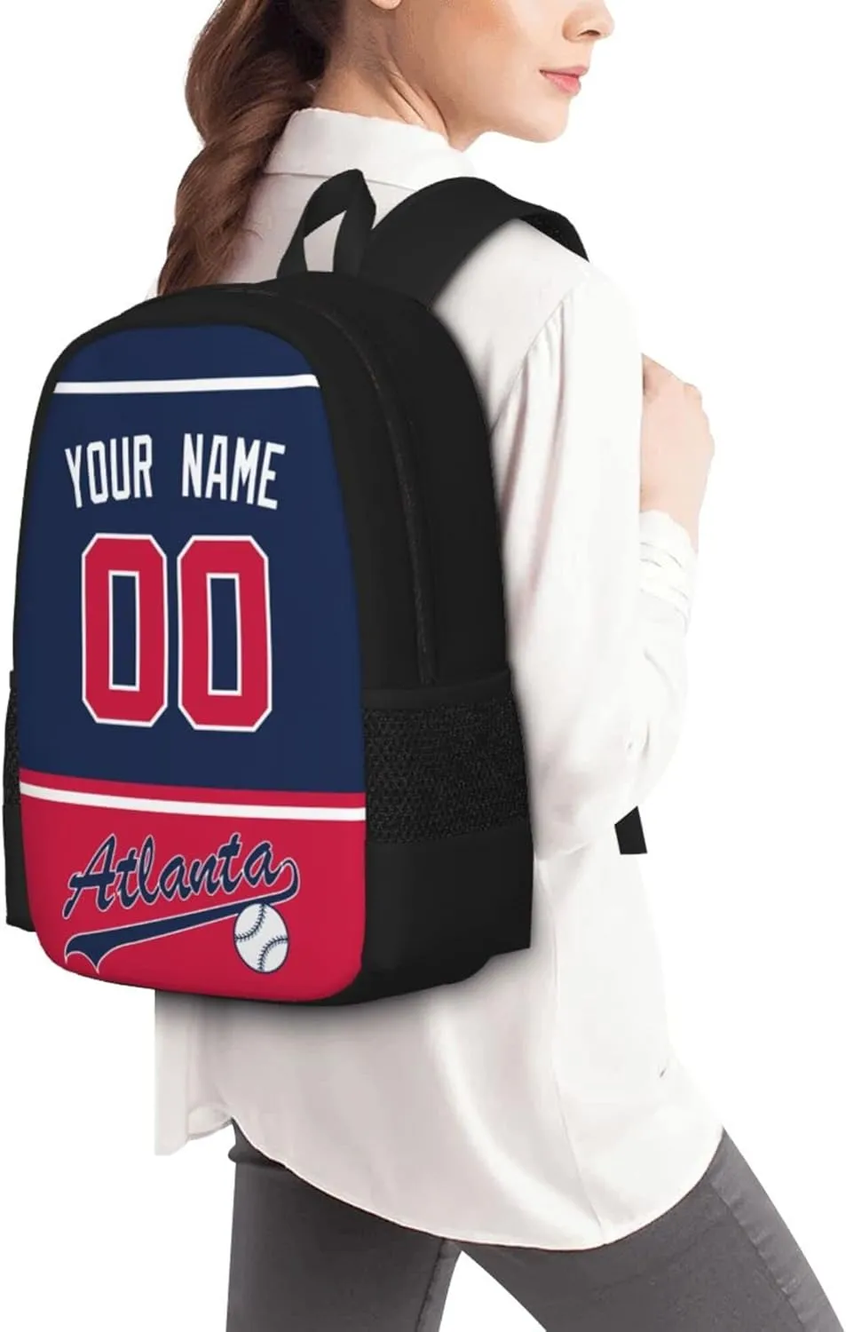 ANTKING Atlanta Backpack High capacity Custom Any Name and Any Number Gifts for Kids Men Fans