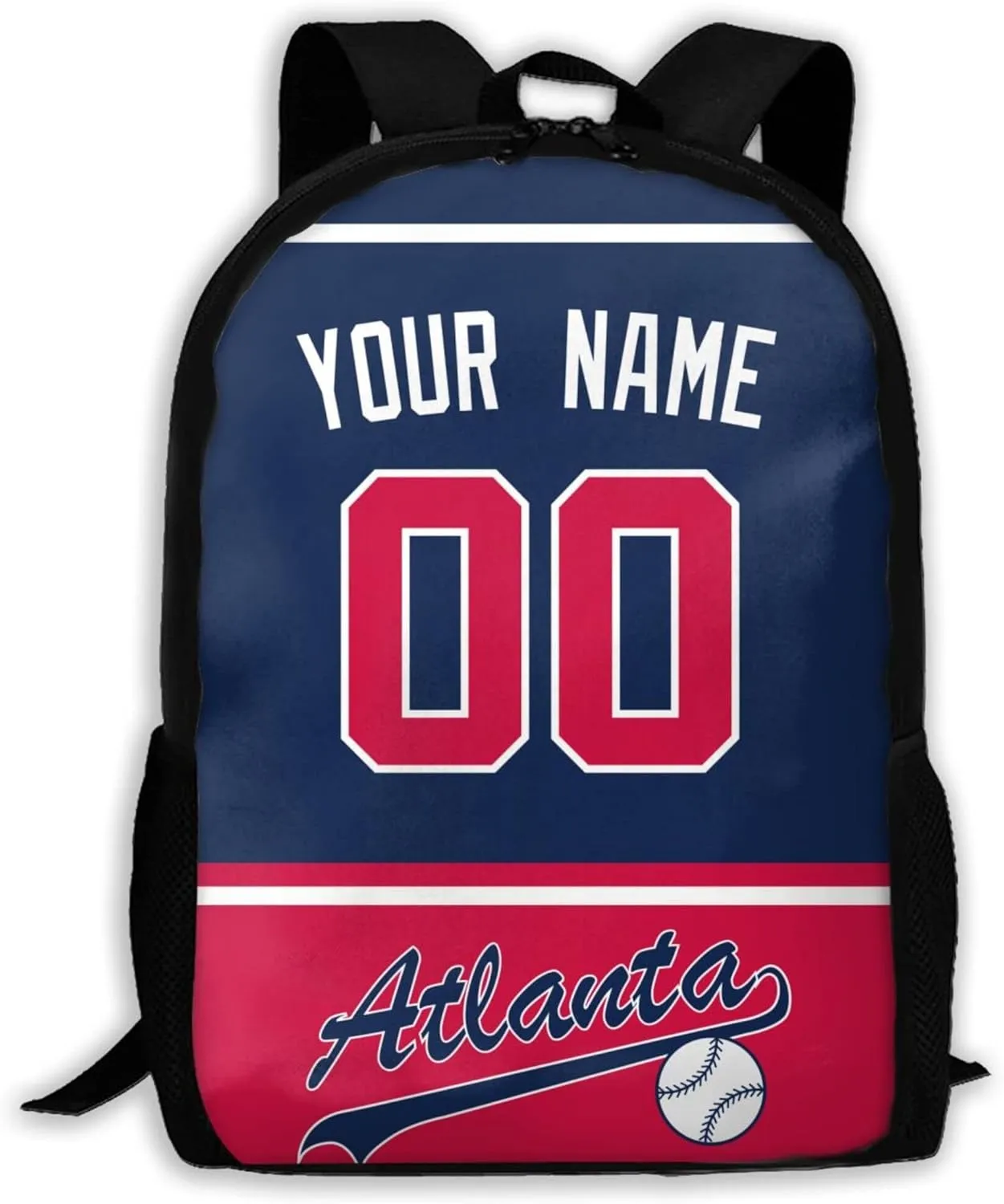 ANTKING Atlanta Backpack High capacity Custom Any Name and Any Number Gifts for Kids Men Fans