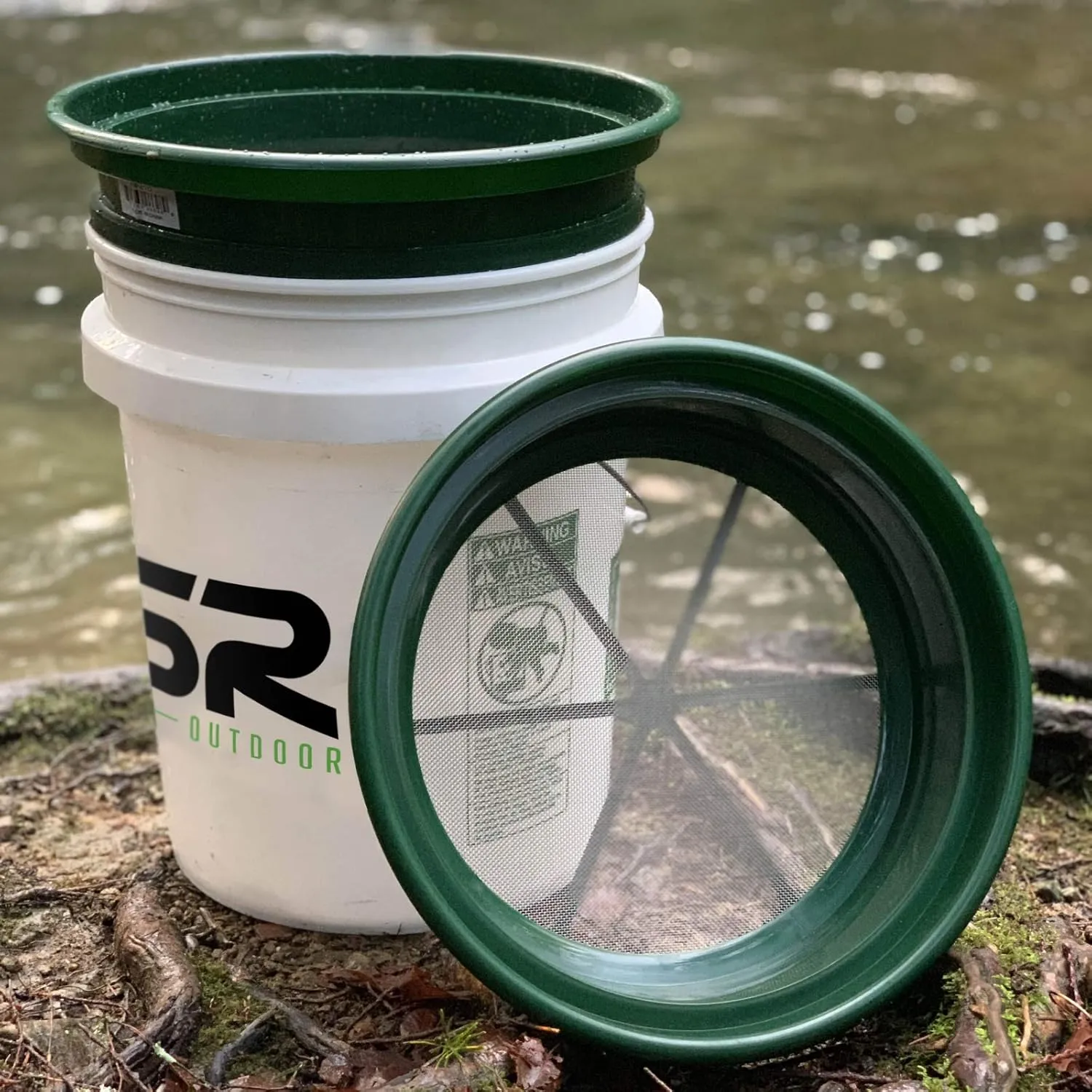 ASR Outdoor Gold Panning 1/4 Classifier Screen Sifting Pan Prospecting Mesh Sieve
