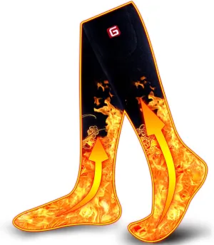 Autocastle Women Girls Battery Socks Rechargeable Electric Heated Socks,Battery Powered Heat Insulated Socks Kit Winter Warm Thermal Heating Socks,Cold Weather Battery Sock Ski Hunt Bike Foot Warmer