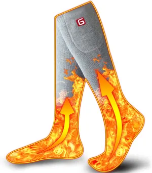 Autocastle Women Girls Battery Socks Rechargeable Electric Heated Socks,Battery Powered Heat Insulated Socks Kit Winter Warm Thermal Heating Socks,Cold Weather Battery Sock Ski Hunt Bike Foot Warmer