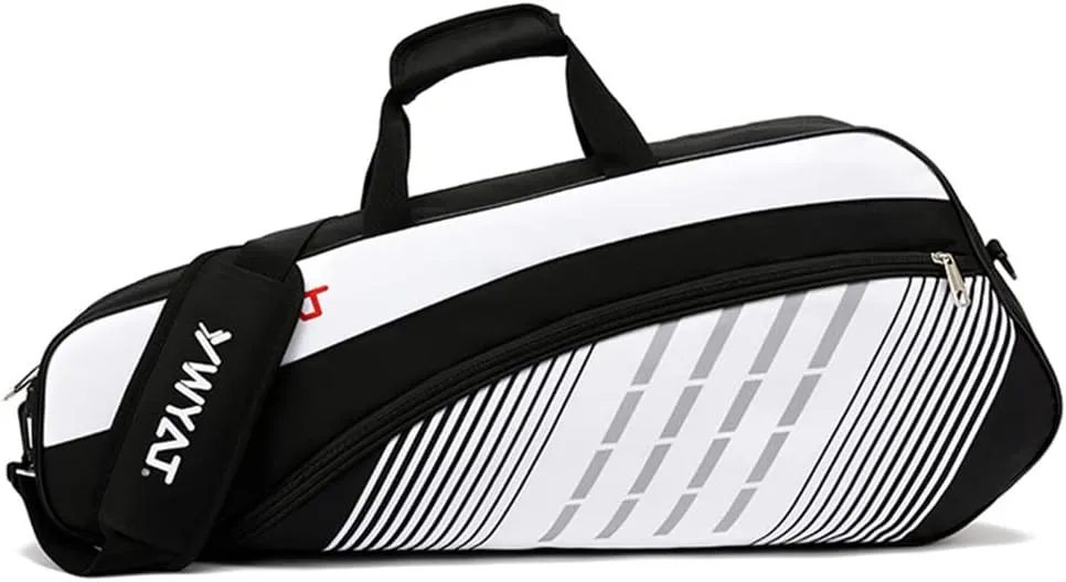 Badminton Tennis 3 Rackets Racquets Single Shoulder Bags for men women, Waterproof Badminton Squash Racquets Bag