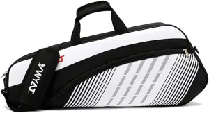 Badminton Tennis 3 Rackets Racquets Single Shoulder Bags for men women, Waterproof Badminton Squash Racquets Bag