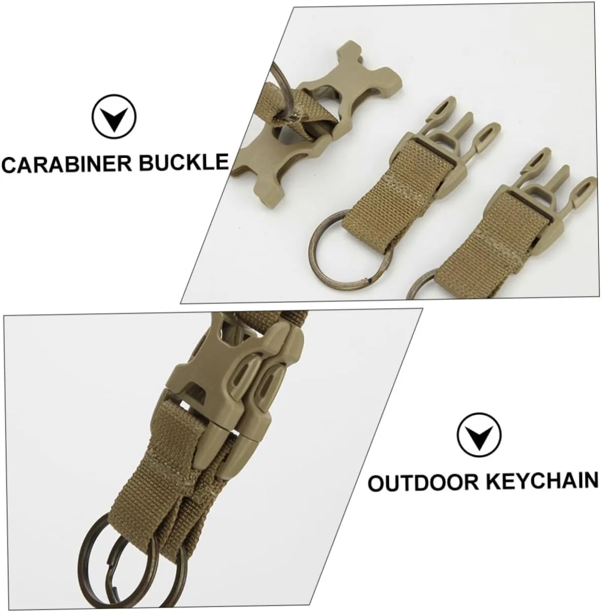 Bag Buckle Carabiner Ropes Straps Bungee Cords with Hooks S Hooks Awning Swing Phone Winch Tey Kit