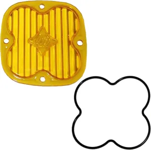 Baja Designs Lens Kit for Squadron Pro and Sport LED Light - Optical Lens with Silicone O-Ring, Easy Installation, Waterproof, Dustproof (Wide Cornering, Baja Amber)
