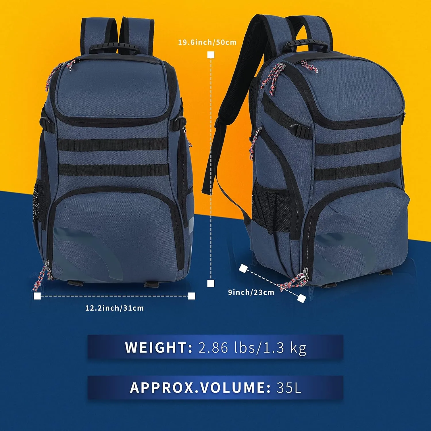 Basketball Backpack Men Fit Soccer Volleyball Multifunctional Sports Backpack Training Equipment Bag for Team School