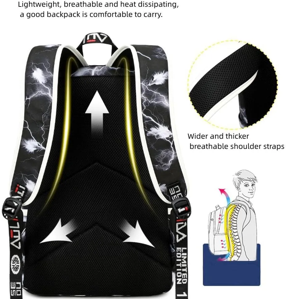 Basketball Star 23 Athletes Laptop Backpack Student Backpack Men Women Ultra Light Travel Bag (Blue1)