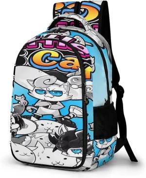 Battle-Cats Lightweight Casual Travel Backpack - Laptop Backpack for Men, Women | Modern Book Bag for College, School And High School Teens One Size