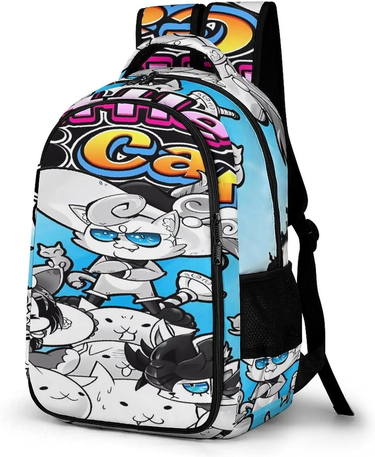 Battle-Cats Lightweight Casual Travel Backpack - Laptop Backpack for Men, Women | Modern Book Bag for College, School And High School Teens One Size