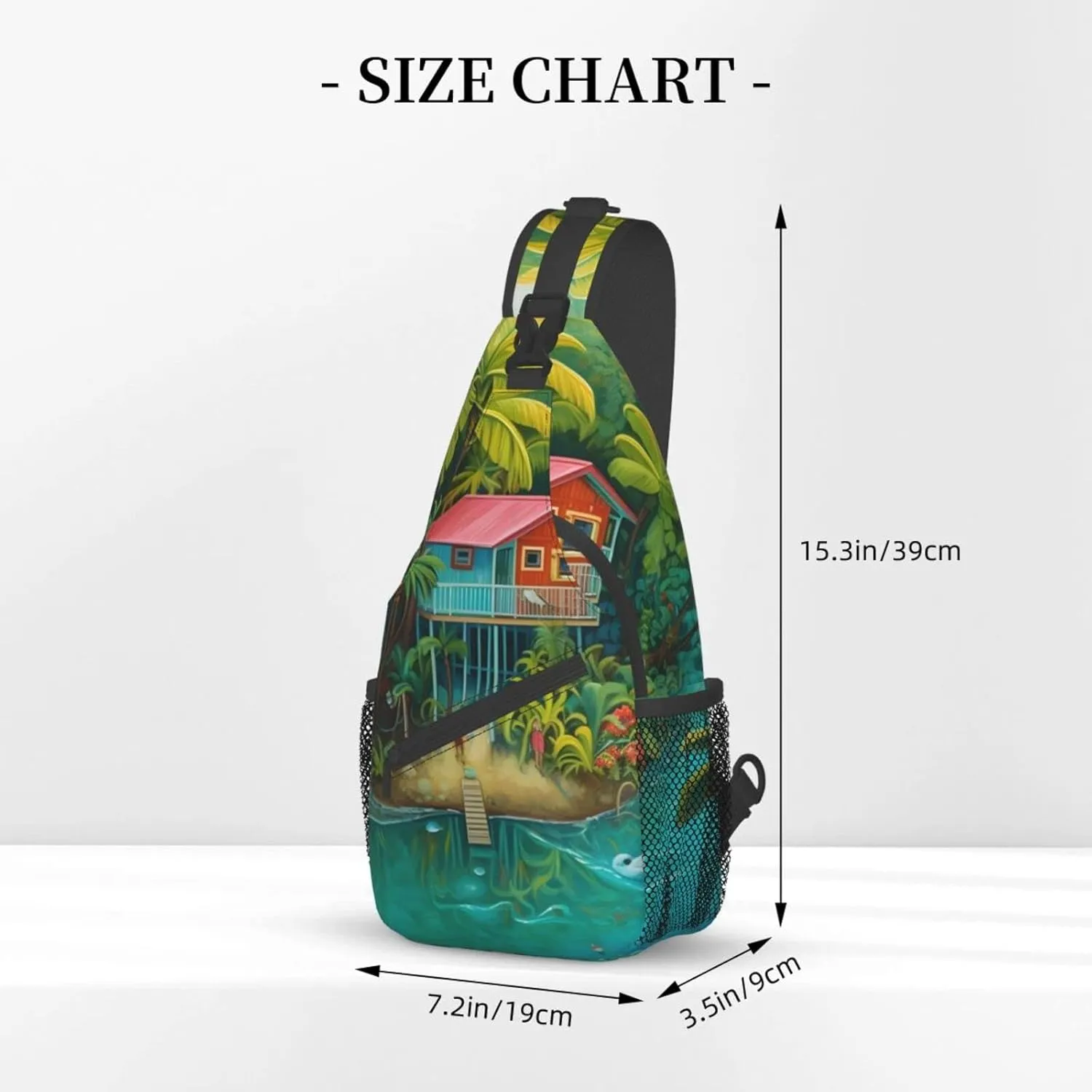 Beach Surfing Outdoor Cross-body Shoulder Bag, Unisex Backpack For Women Men Young Hiking Travel