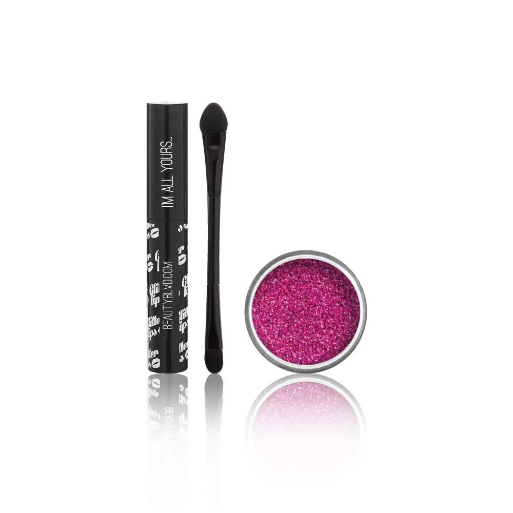 BeautyBlvd Glitter Lips | Glitter Lip Kit | Waterproof & Smudge Proof | Long Lasting | Cruelty Free (Sparkling Rose)