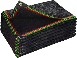 Black Shade Cloth Garden Shade Net 96% UV Block with Grommets Mesh Tarp for Greenhouse Cover Patio Plant Flower Chicken Coop Carport 3x4m 3x7m 4x10m 6x9m 9x10m 10x10m(30x30ft)