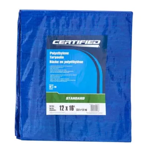 BLUE Poly Tarp, 12 x 16-ft