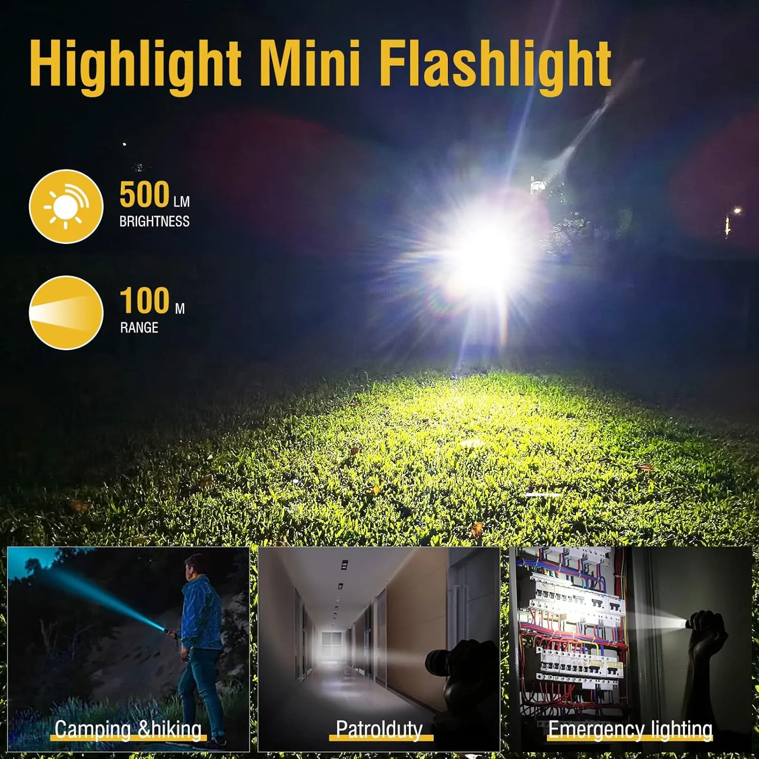 BORUIT V3 Small Powerful EDC Flashlight with Red UV Blue Light,High Lumens 900LM USB-C Rechargeable Mini Pocket Keychain Flashlight-12 Modes,IP65 Waterproof,Tail Magnet(Black)