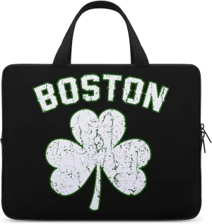 Boston Shamrocks Carrying Laptop Bag Slim Briefcase Computer Case Business Handbag Backpack